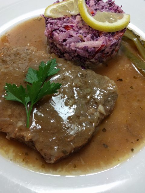 stewed beef with gravy